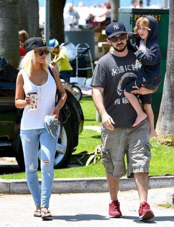 Christina Aguilera with her former husband Jordan Bratman and son